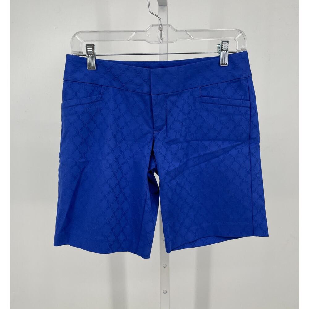 Lilly Pulitzer Womens Gardinia Shorts 00 Brilliant Blue Geometric Print 24403
